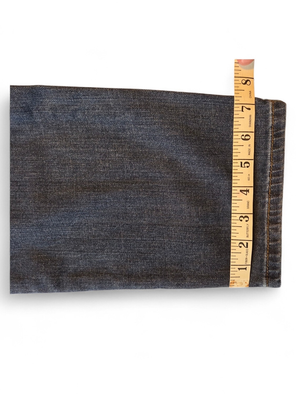 Eddie Bauer Womens Boyfriend Relaxed Distressed Jeans Size 10 Dark Wash - Picture 9 of 14